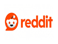 The Reddit logo with its iconic alien mascot and orange text.