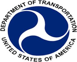 Logo of the U.S. Department of Transportation.
